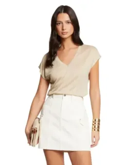 Morgan De Toi Damen Bluse Beige | online kaufen