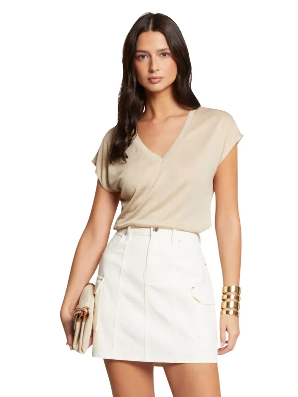 Morgan De Toi Damen Bluse Beige | online kaufen