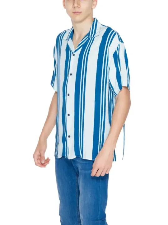 Gestreiftes Kurzarmhemd für Herren