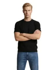 Yos Herren T-Shirt Schwarz | online kaufen