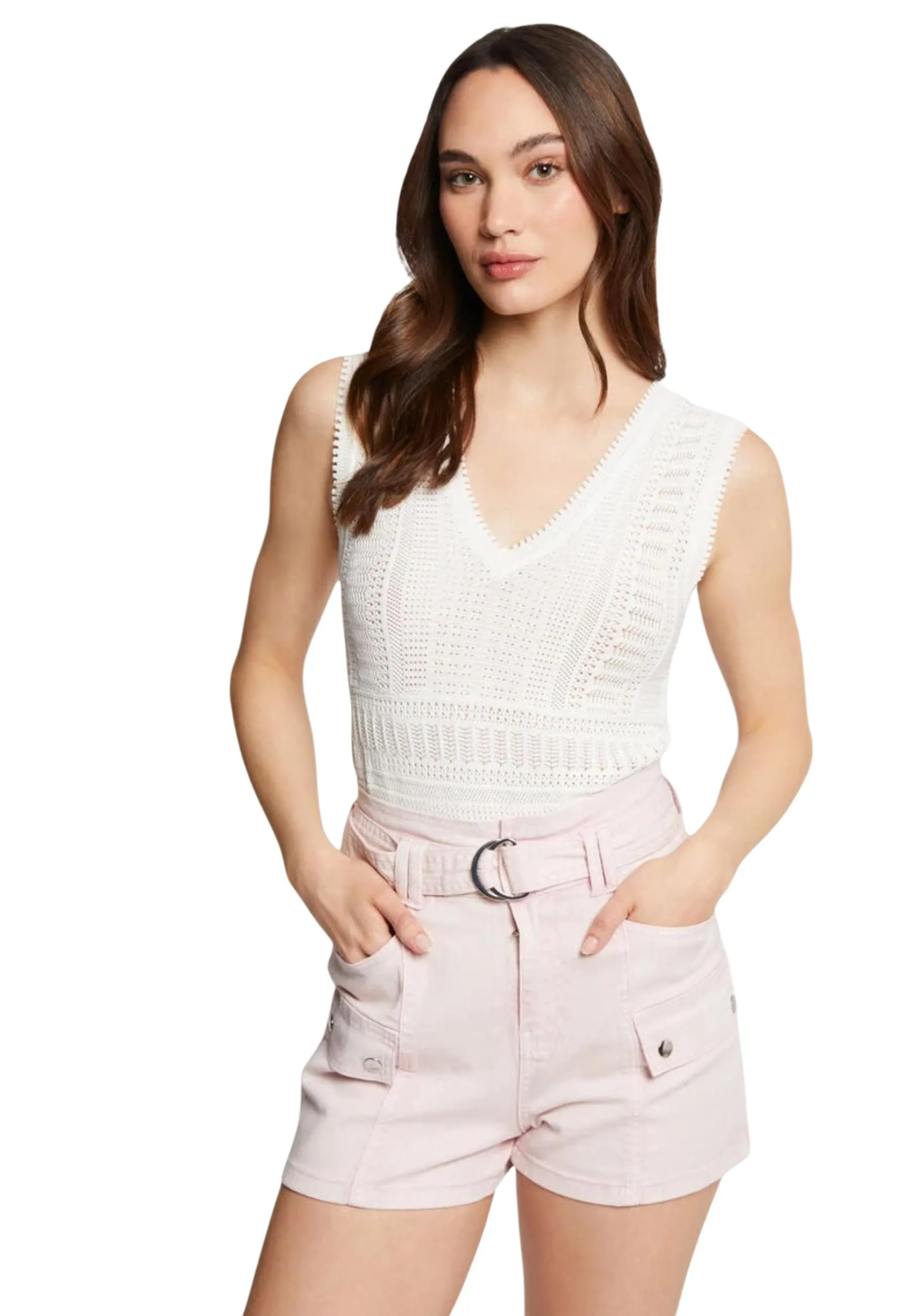 Damen Top Weiß 517760