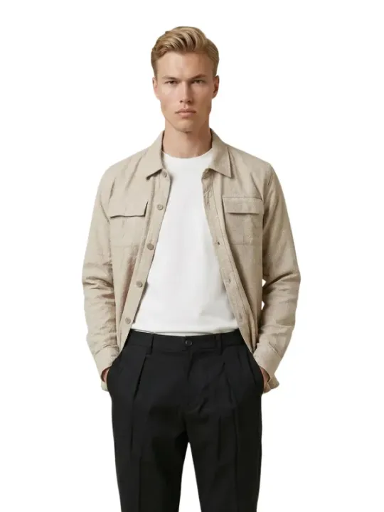 Gianni Lupo Herren Hemd Beige | online kaufen