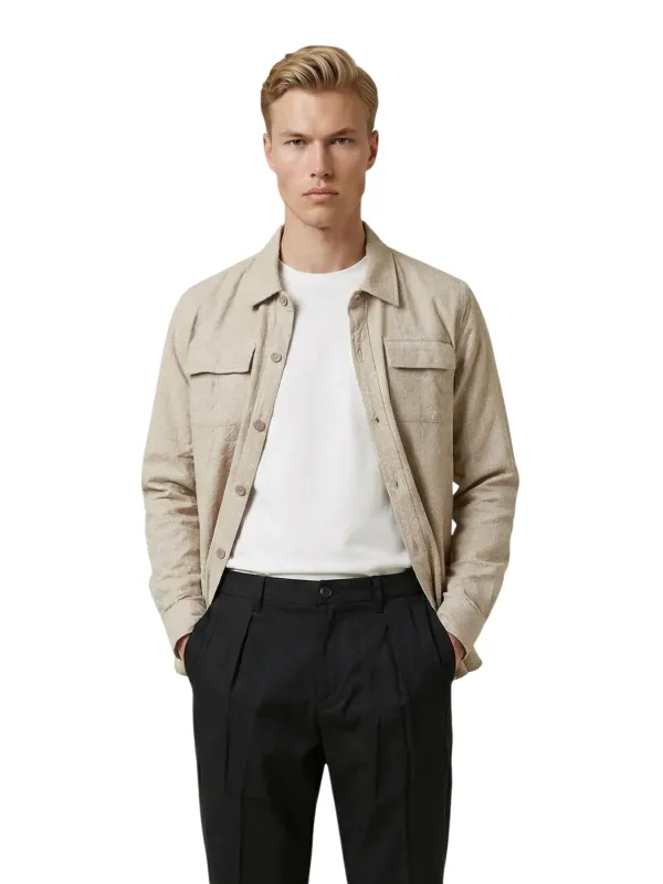 Gianni Lupo Herren Hemd Beige | online kaufen