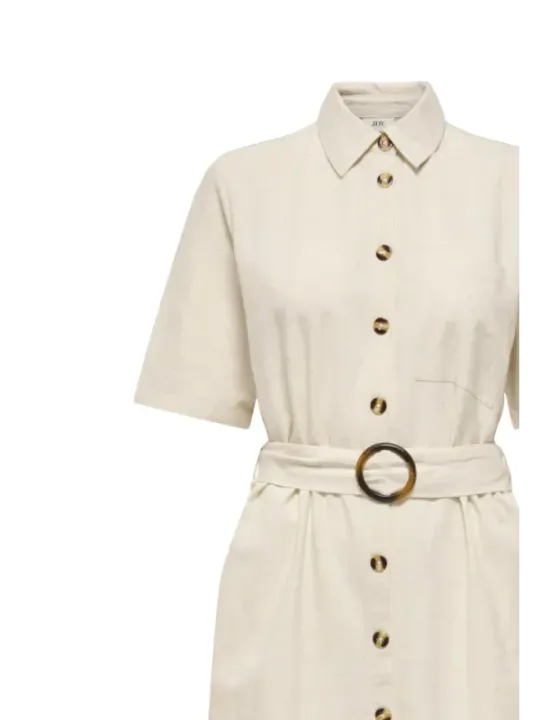 Jacqueline De Yong Damen Kleid Beige | online kaufen