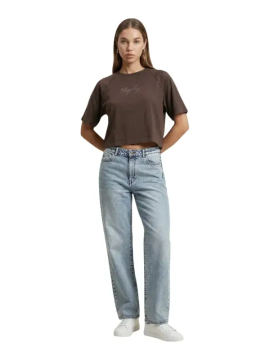 Replay Damen T-Shirt Braun | online kaufen