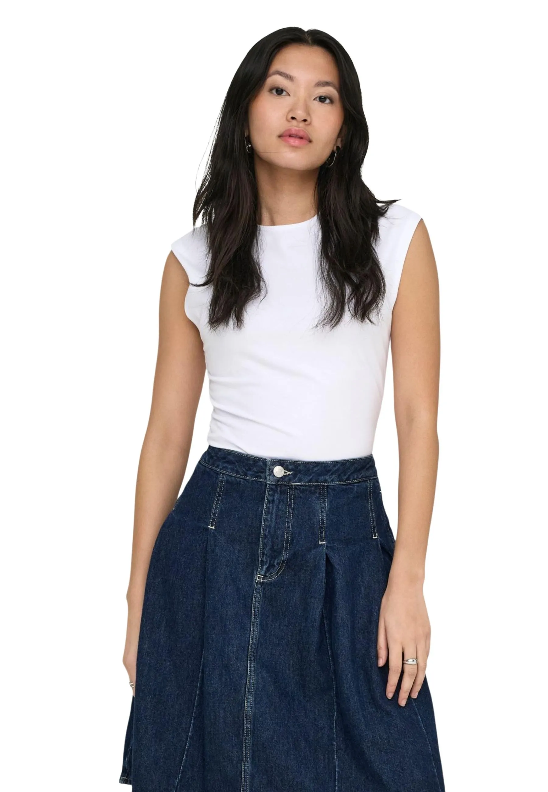 Only Damen Top Weiß 517624