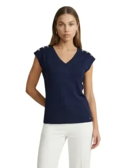 Morgan De Toi Damen Top Blau | online kaufen