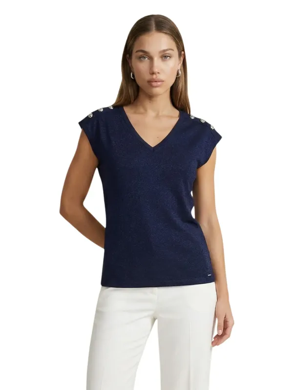 Morgan De Toi Damen Top Blau | online kaufen