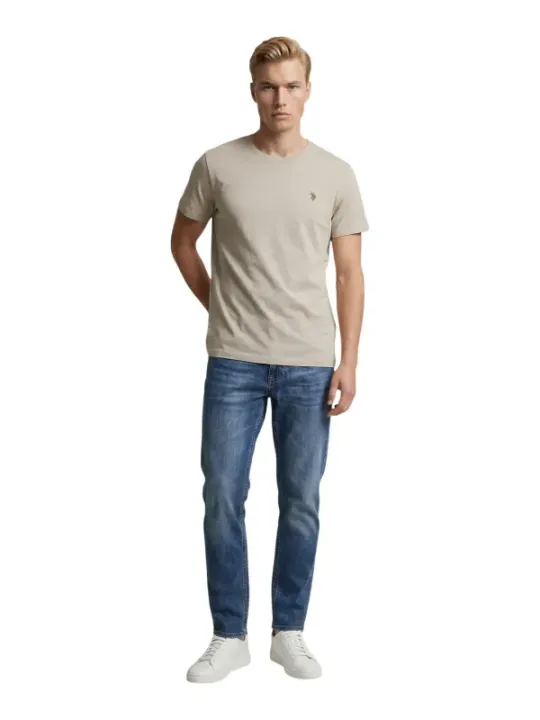 U.s. Polo Assn. Herren T-Shirt Beige | online kaufen