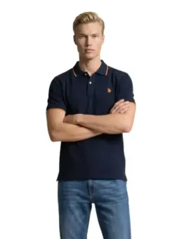 U.S. Polo Assn. Herren Polo Blau mieten | Flex-Fashion Verleih