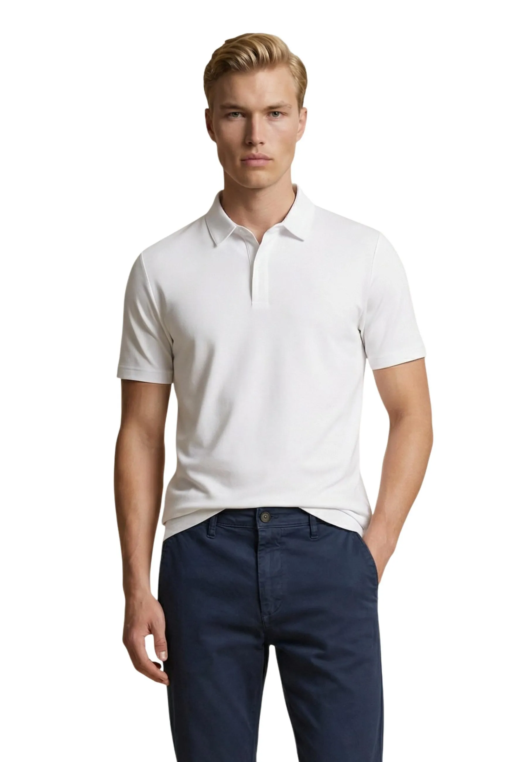 Yos Herren Polo Weiß 517070