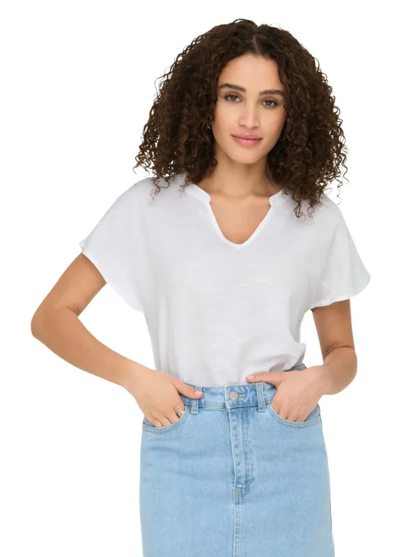 Jacqueline De Yong Damen Bluse Weiß | online kaufen