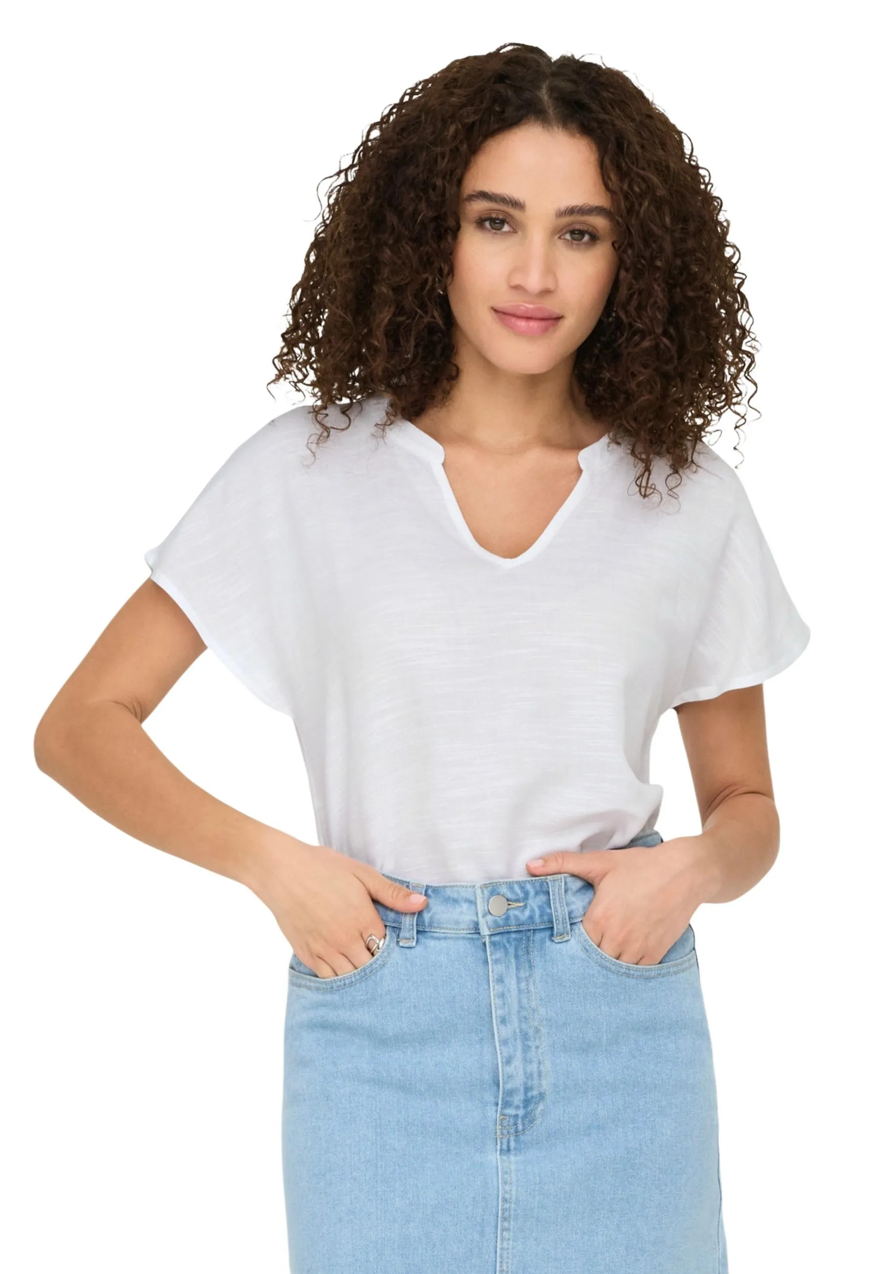 Damen Bluse Weiß 517451