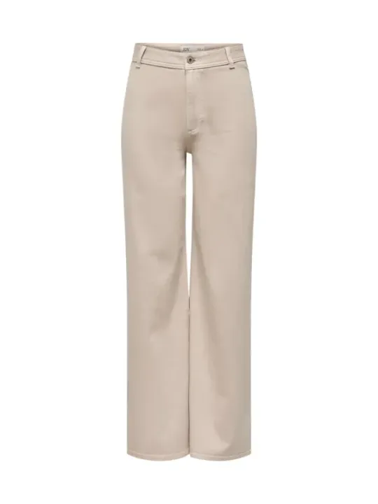 Jacqueline De Yong Damen Hose Beige | online kaufen