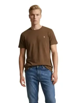 "Leihen Sie U.s. Polo Assn. Herren T-Shirt Braun - Flex-Fashion"