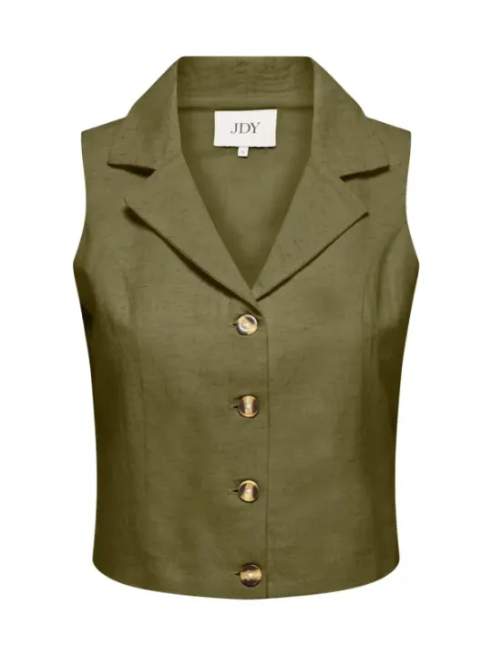 Jacqueline De Yong Damen Weste Grün | online kaufen