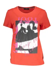 GUESS Damen T-Shirt Rot XS leihen bei Flex-Fashion