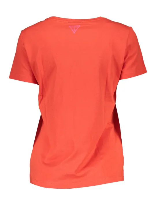 GUESS Damen T-Shirt Rot XS leihen bei Flex-Fashion