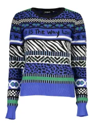Desigual Damen Pullover Blau mieten | Flex-Fashion Verleih