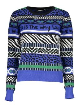 Desigual Damen Pullover Blau mieten | Flex-Fashion Verleih