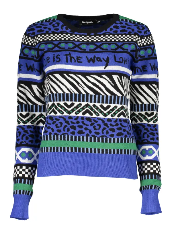 Desigual Damen Pullover Blau mieten | Flex-Fashion Verleih