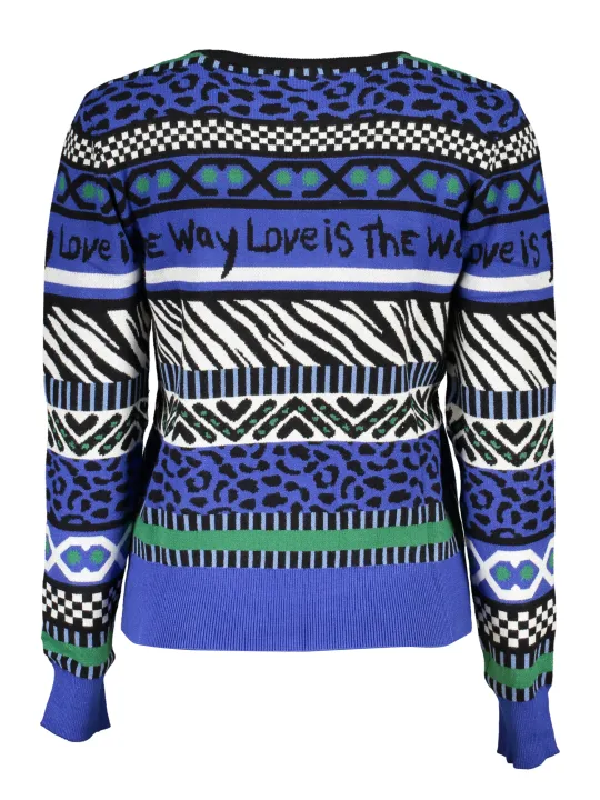 Desigual Damen Pullover Blau mieten | Flex-Fashion Verleih