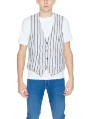 Gianni Lupo hellblaue Herrenweste