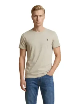 Miete U.S. Polo Assn. Herren T-Shirt Beige – Flex-Fashion