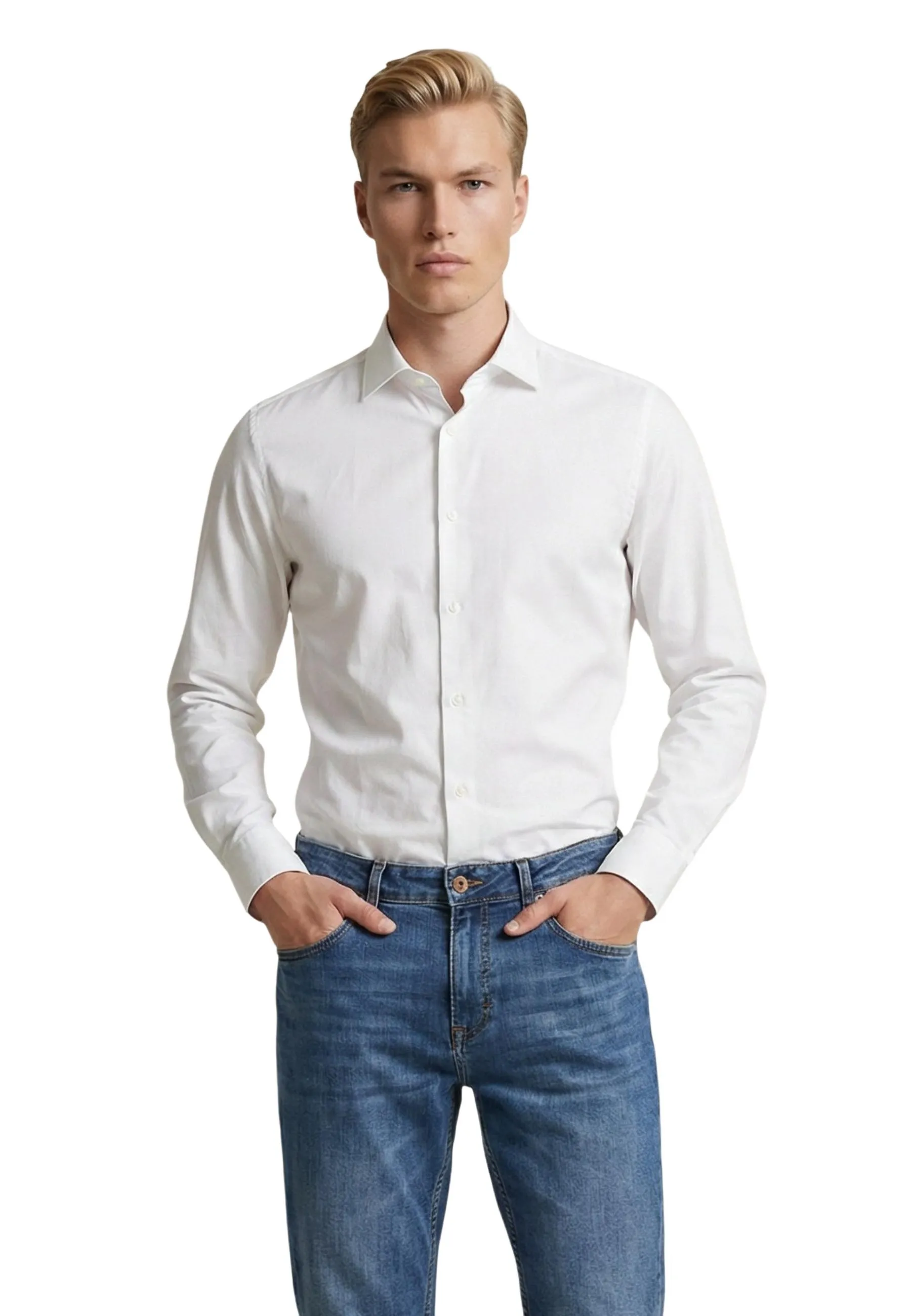 Yos Herren Hemd Weiß 517061