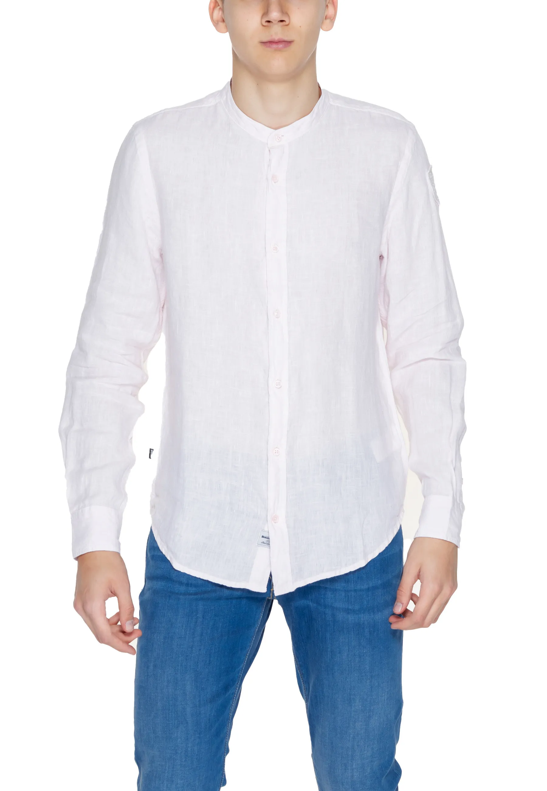 Blauer Herren Hemd Rosa 473983