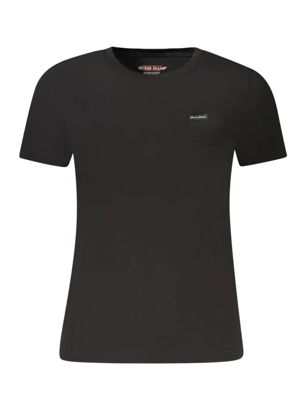 GUESS JEANS Damen KURZARM-T-SHIRT Schwarz | online kaufen