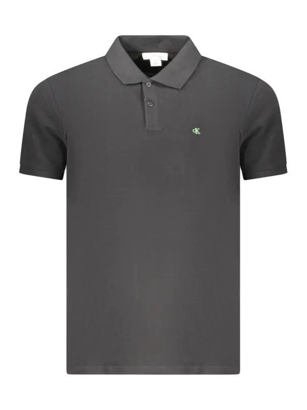Calvin Klein Herren Poloshirt Schwarz mieten - Flex-Fashion