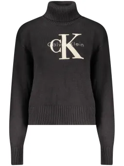 Calvin Klein Damen ROLLKRAGENPULLOVER Schwarz