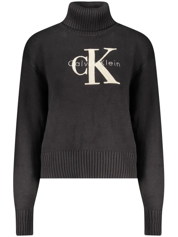 Calvin Klein Damen Rollkragenpullover XS Schwarz mieten