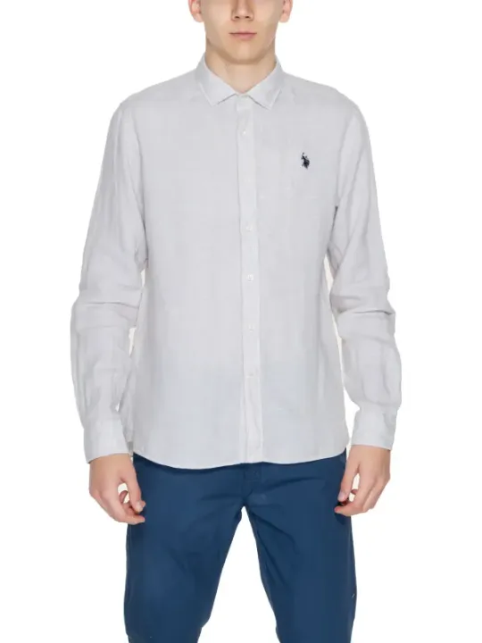 Weißes Hemd mit schwarzem Logo