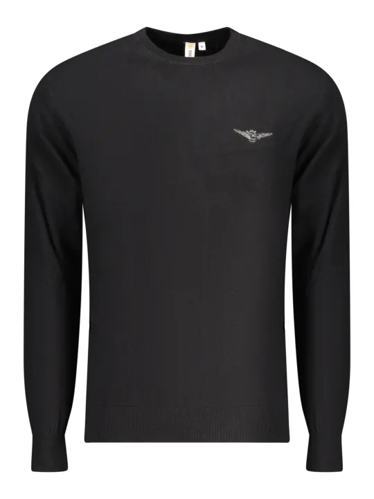 ACCADEMIA MILITARE Herrenpullover mieten – Schwarz, 100% Baumwolle