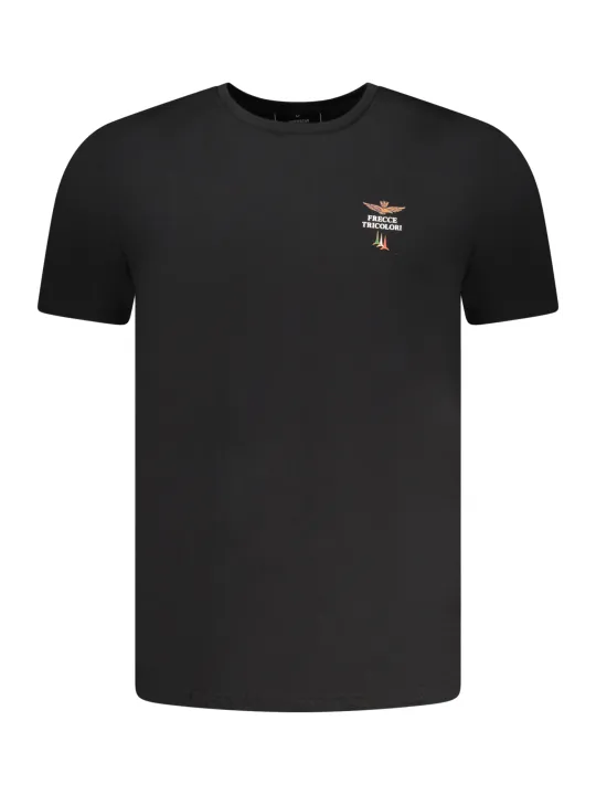 AERONAUTICA MILITARE Herren T-Shirt Schwarz mieten | Flex-Fashion