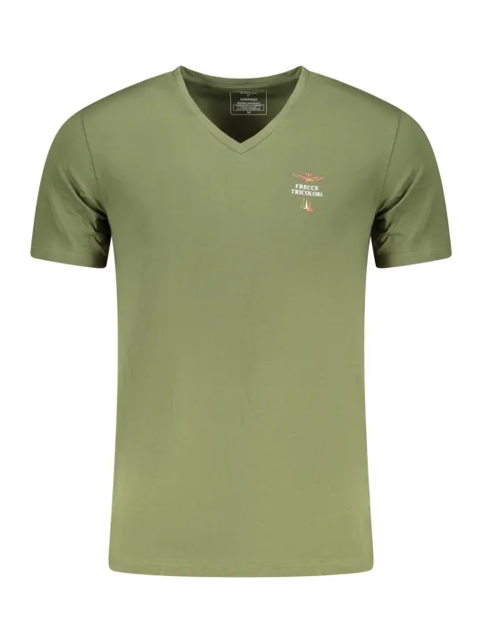 Grünes AERONAUTICA MILITARE Herren T-Shirt leihen - Flex-Fashion