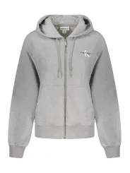Calvin Klein Damen Kapuzen-Sweatshirt Grau mieten | Flex-Fashion