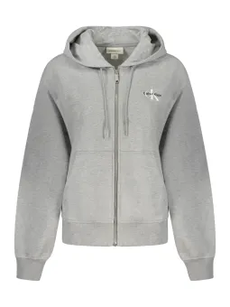 Calvin Klein Damen Kapuzen-Sweatshirt Grau mieten | Flex-Fashion