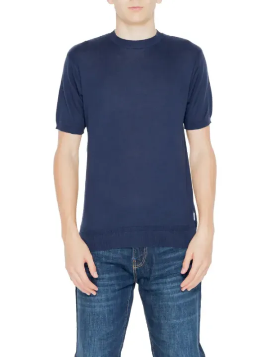 Beiger Baumwollpullover mit Textur