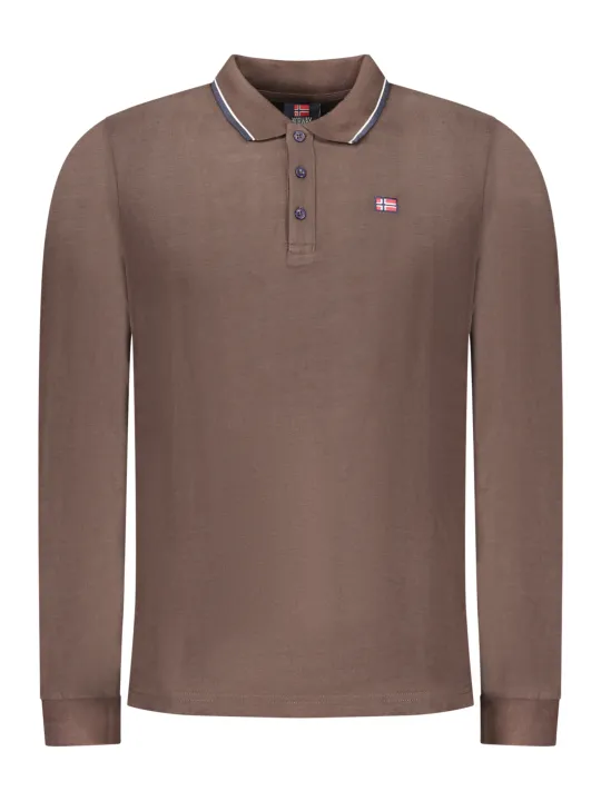 NORWAY 1963 Herren Poloshirt Braun mieten bei Flex-Fashion