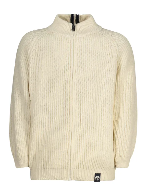 North Sails Jungen Strickjacke Weiß leihen | Flex-Fashion Verleih