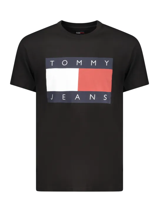 Tommy Hilfiger Herren T-Shirt Schwarz mieten - Flex-Fashion