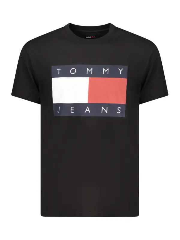 Tommy Hilfiger Herren T-Shirt Schwarz mieten - Flex-Fashion