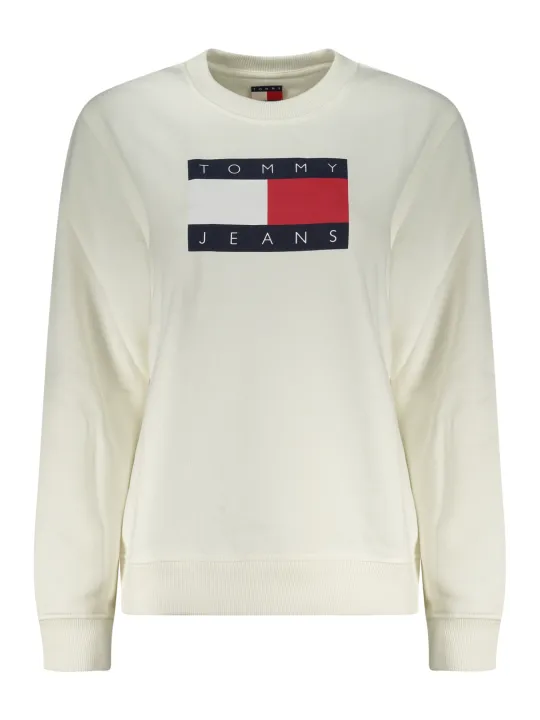 Tommy Hilfiger Damen Sweatshirt Weiß mieten - Flex-Fashion