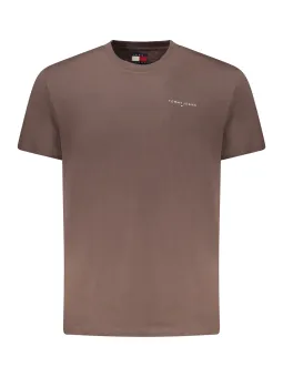 Tommy Hilfiger Herren T-Shirt Braun mieten | Flex-Fashion