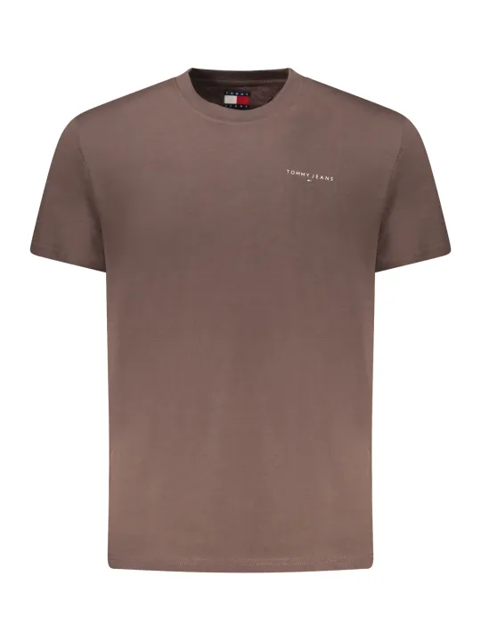 Tommy Hilfiger Herren T-Shirt Braun mieten | Flex-Fashion