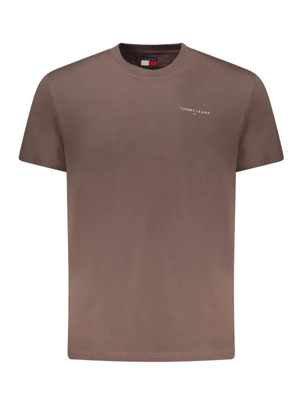 Tommy Hilfiger Herren T-Shirt Braun mieten | Flex-Fashion