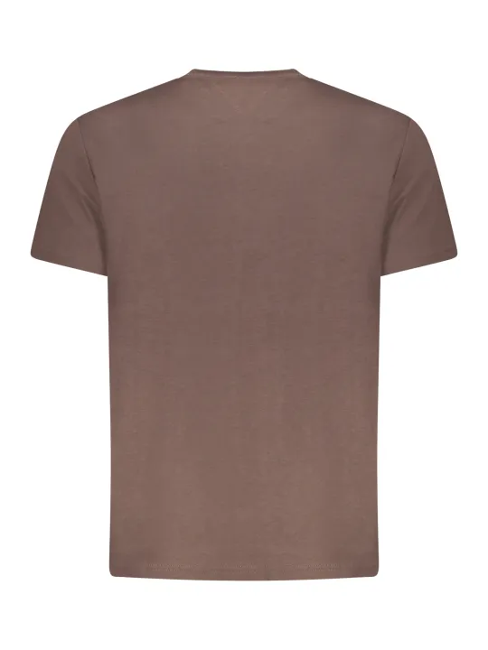 Tommy Hilfiger Herren T-Shirt Braun mieten | Flex-Fashion